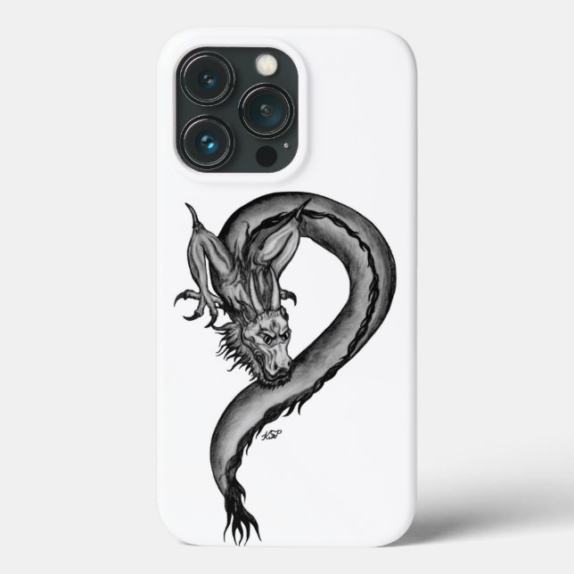 Drache im Tattoo-Stil Case-Mate iPhone Hülle (Rückseite)