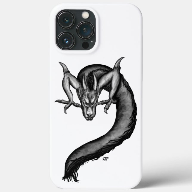 Drache im Tattoo-Stil Case-Mate iPhone Hülle (Rückseite)