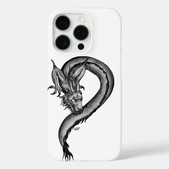 Drache im Tattoo-Stil Case-Mate iPhone Hülle (Rückseite)