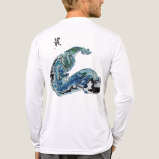 Drache in den Wellen – Abstrakte Ozean-Energie T-S Tri-Blend Shirt