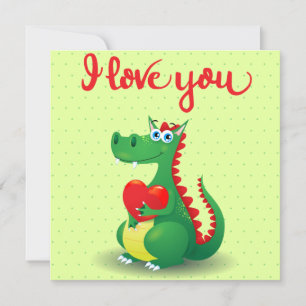 Drache in Liebe Einladung