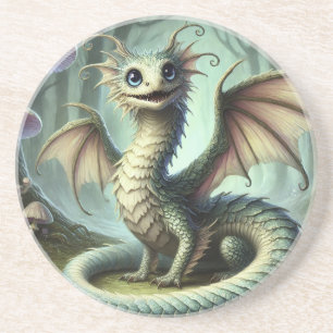 Drache Jabberwocky Niedlich Fantasy Kreatur Kunst Getränkeuntersetzer