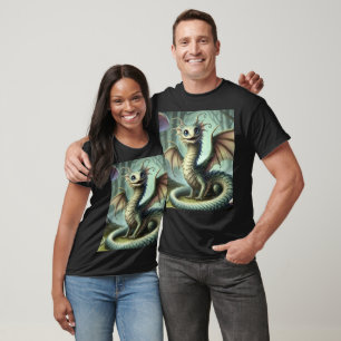 Drache Jabberwocky Niedlich Fantasy Kreatur Kunst T-Shirt