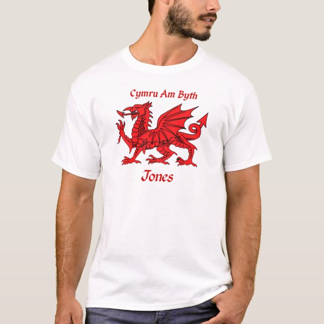 Drache Jones Waliser T-Shirt (Vorderseite)