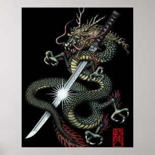 Drache katana3 poster