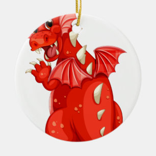 Drache Keramikornament