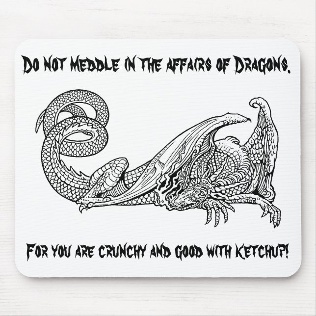 Drache-Ketschup 2 Mousepad (Vorne)