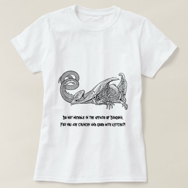 Drache-Ketschup 2 T-Shirt (Design vorne)