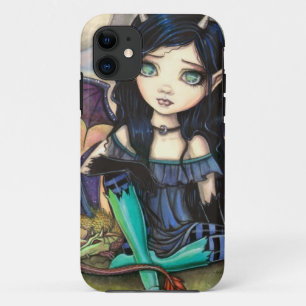 Drache Kind Cuge Großaugen-Fee und Drache iPhone 11 Hülle