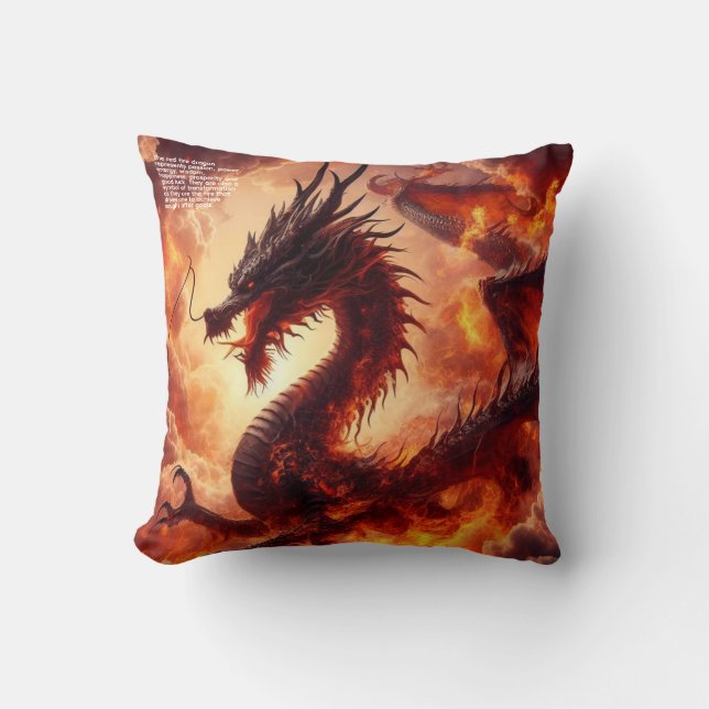 Drache Kissen (Vorderseite)