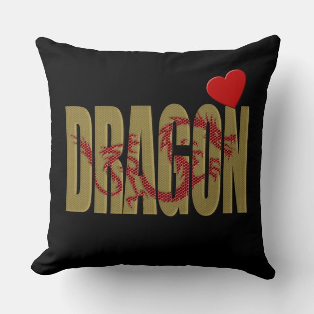 Drache Kissen (Vorderseite)