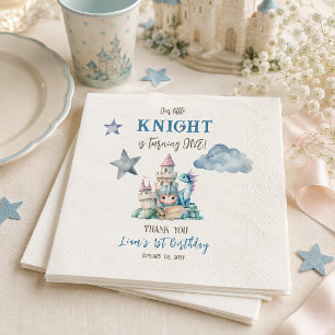 Drache Kleiner Ritter Märchen Junge 1. Geburtstag Serviette