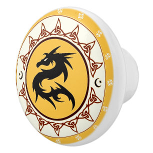 Drache-Knoten 2 Keramikknauf