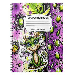 Drache Kompositionsbuch Notizblock