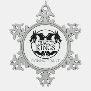 Drache-Königverzierung Schneeflocken Zinn-Ornament