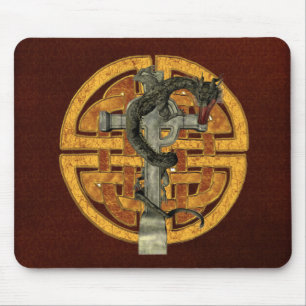 Drache-Kreuz Mousepad