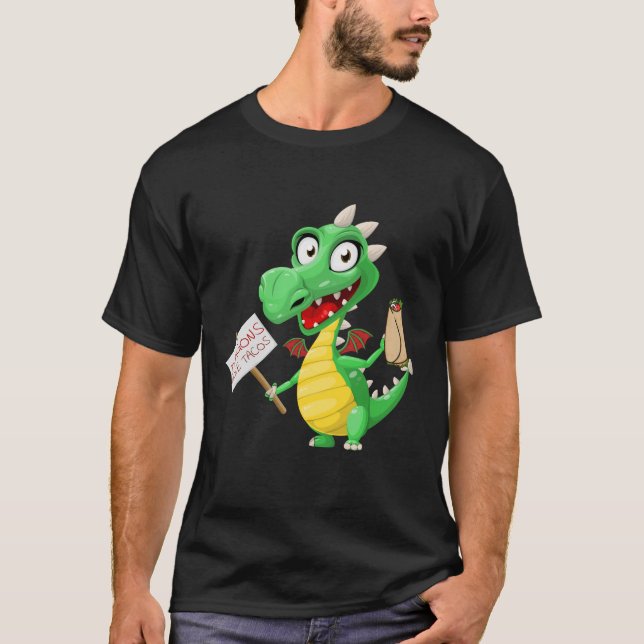 Drache-Liebetacos-T - Shirt, T-Shirt (Vorderseite)