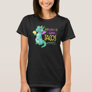 Drache liebt Tacos  Coole Fischtacos Gericht T-Shirt