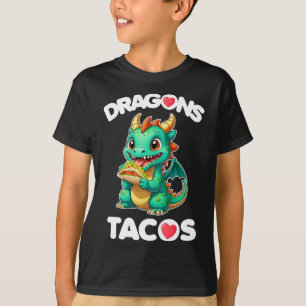 Drache liebt Tacos Niedlich Cinco De Mayo Mexikani T-Shirt