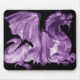 Drache lila Vorlagenmousepad Mousepad