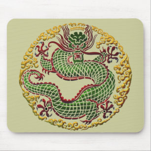 Drache-Medaillon Mousepad