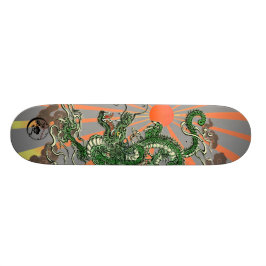 Drache mit aufgehende Sonne 2 Skateboard