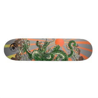 Drache mit aufgehende Sonne 2 Skateboard