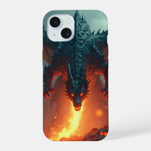 Drache mit Feuer iPhone 15 Hülle