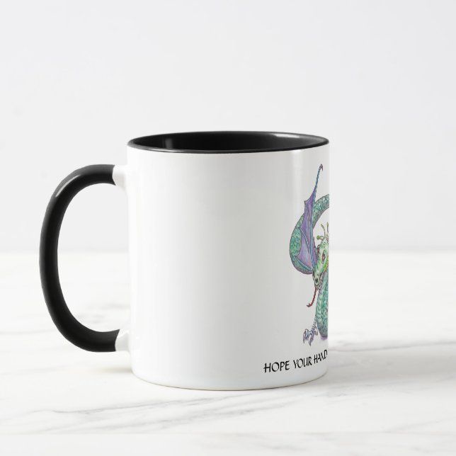 Drache mit gebrannter Klaue Tasse (Links)