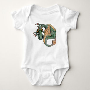 Drache mit großen Augen Baby Strampler
