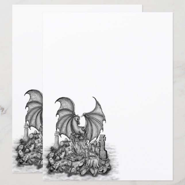 Drache mit Zombie (Vorne/Hinten)