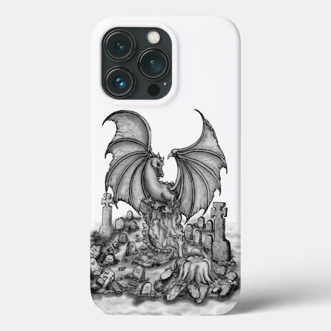 Drache mit Zombie Case-Mate iPhone Hülle (Rückseite)
