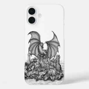 Drache mit Zombie iPhone 16 Plus Hülle