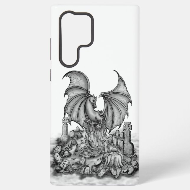 Drache mit Zombie Samsung Galaxy Hülle (Rückseite)