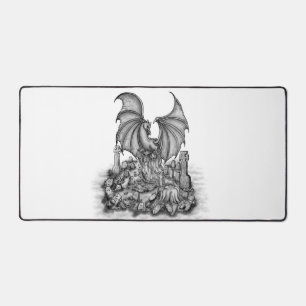 Drache mit Zombie Schreibtischunterlage
