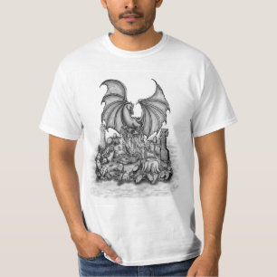 Drache mit Zombie T-Shirt