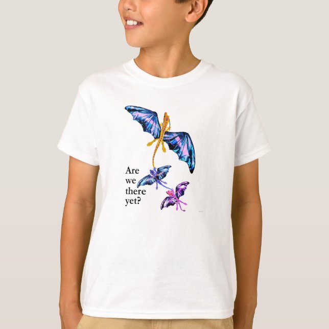 Drache mit zwei Kindern T-Shirt (Vorderseite)