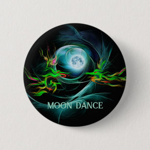 Drache Mond Tanz Button