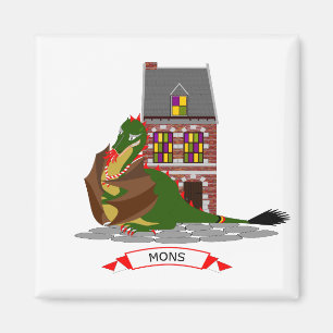 Drache Mons, Belgien Magnet