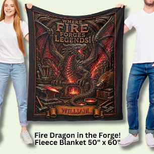 Drache Namen in der Schmiede hinzufügen  Fleecedecke