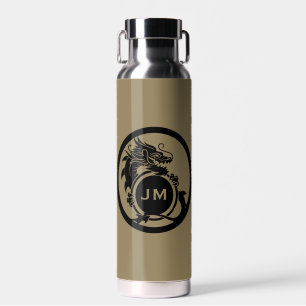 Drache Novelty Golfer Anfangsbuchstabe Geschenk Trinkflasche