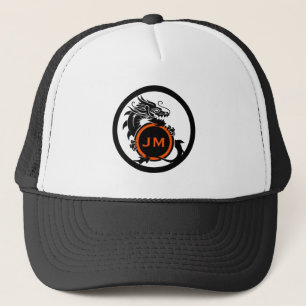 Drache Novelty Golfer Anfangsbuchstabe Geschenk Truckerkappe