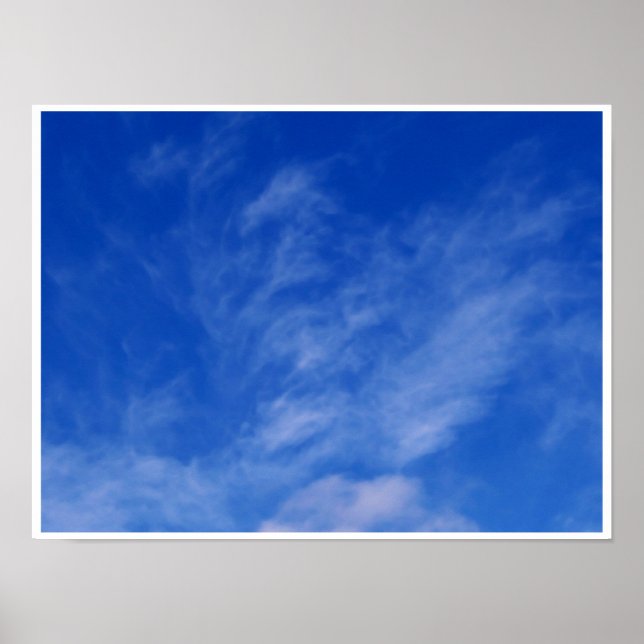 Drache oder Einhorn in den Wolken ~ Poster / Print (Vorne)