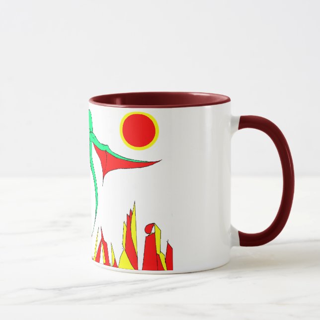 Drache-Planeten-Tasse Tasse (Rechts)