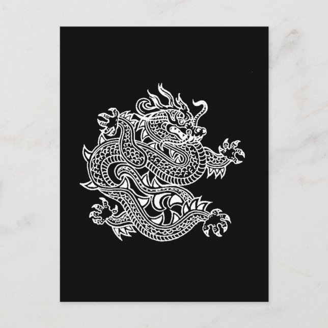 Drache Postkarte (Vorderseite)