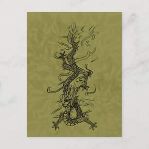 Drache Postkarte