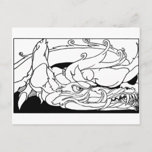 Drache Postkarte