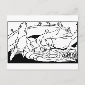 Drache Postkarte