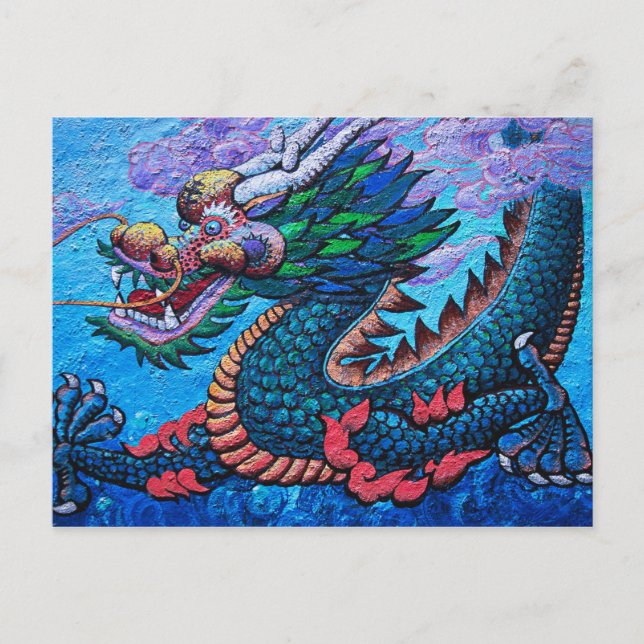 Drache Postkarte (Vorderseite)