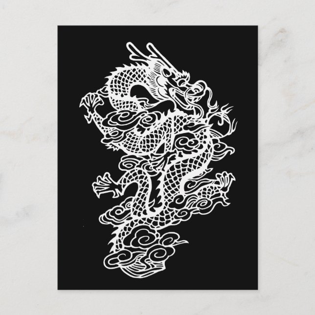Drache Postkarte (Vorderseite)